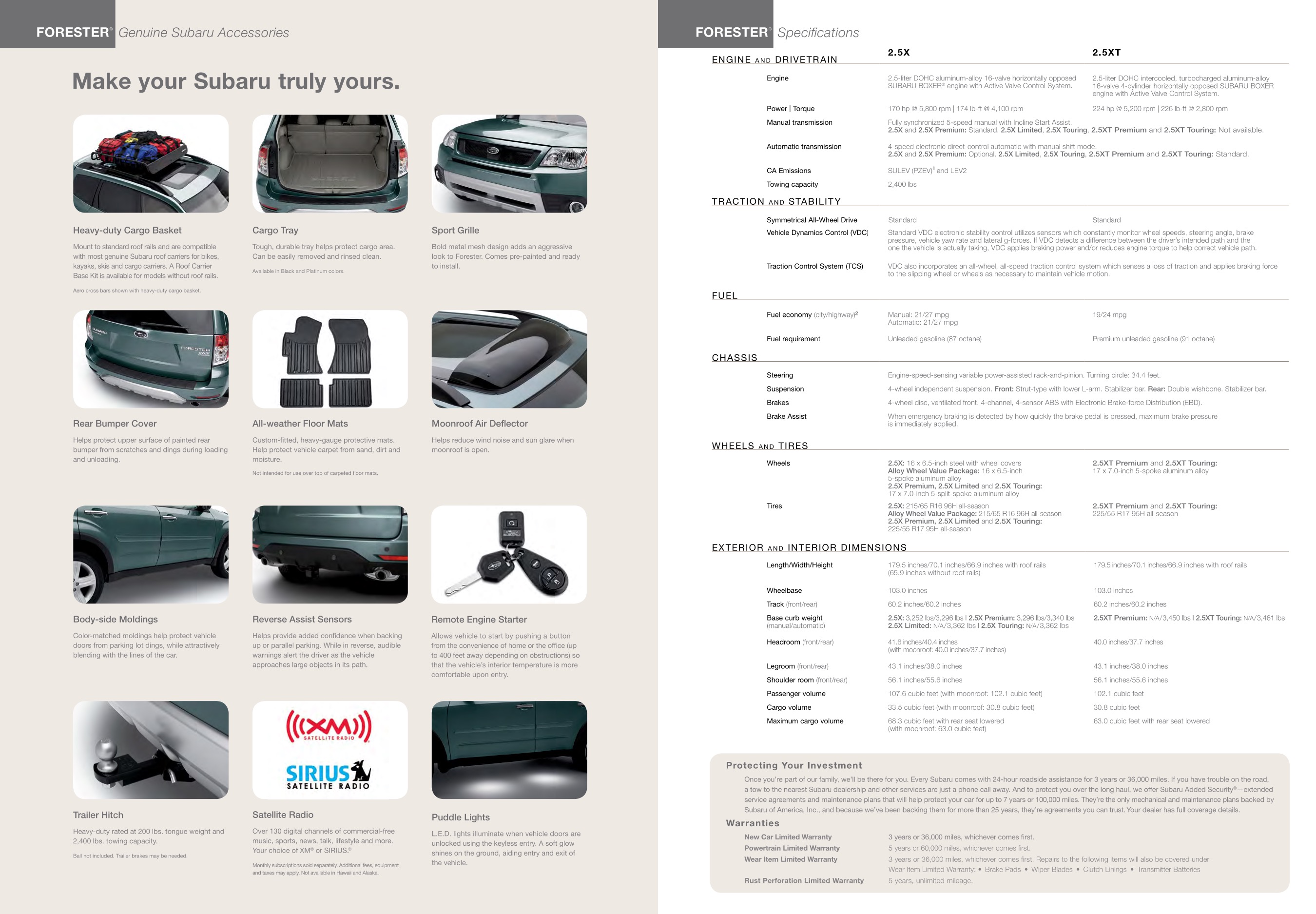2011 Subaru Forester Brochure Page 10